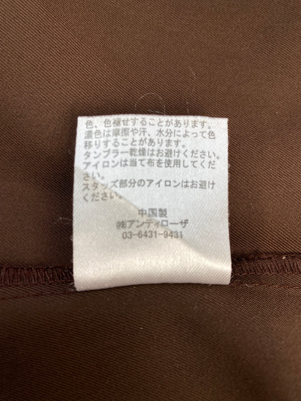 【中古品】【メンズ】 SOERTE ソエルテ SOSTR0423001 OVERSIZE STUDS WESTERN SHIRT オーバーサイズスタッズウエスタンシャツ 140-260725-zi-03-min サイズ：2 カラー：ブラウン 万代Net店