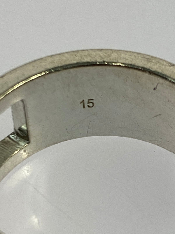 【中古品】【メンズ】 GUCCI グッチ ブランデッド Gリング 032660 指輪 アクセサリー シルバー 925 182-251208-em-35-min カラー：シルバー 万代Net店
