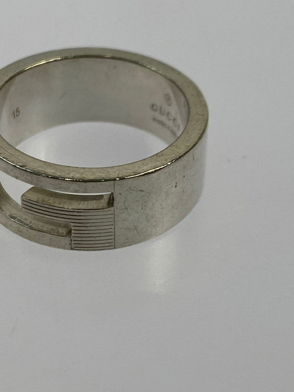 【中古品】【メンズ】 GUCCI グッチ ブランデッド Gリング 032660 指輪 アクセサリー シルバー 925 182-251208-em-35-min カラー：シルバー 万代Net店