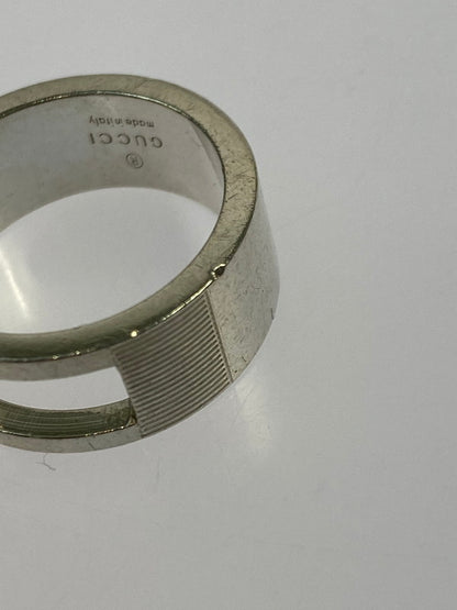 【中古品】【メンズ】 GUCCI グッチ ブランデッド Gリング 032660 指輪 アクセサリー シルバー 925 182-251208-em-35-min カラー：シルバー 万代Net店
