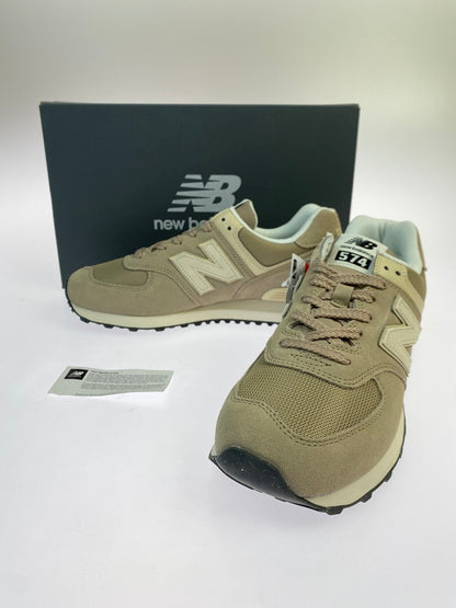 【中古美品】【メンズ】 NEW BALANCE ニューバランス U574WO2 スニーカー メンズ シューズ 靴 スエード メッシュ 163-251208-em-26-min サイズ：27.0cm カラー：BEIGE with OFF WHITE 万代Net店