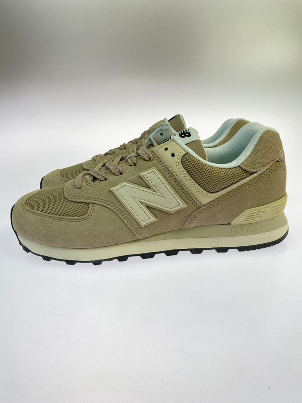 【中古美品】【メンズ】 NEW BALANCE ニューバランス U574WO2 スニーカー メンズ シューズ 靴 スエード メッシュ 163-251208-em-26-min サイズ：27.0cm カラー：BEIGE with OFF WHITE 万代Net店