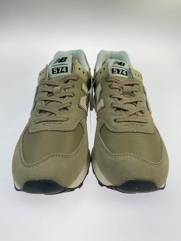 【中古美品】【メンズ】 NEW BALANCE ニューバランス U574WO2 スニーカー メンズ シューズ 靴 スエード メッシュ 163-251208-em-26-min サイズ：27.0cm カラー：BEIGE with OFF WHITE 万代Net店