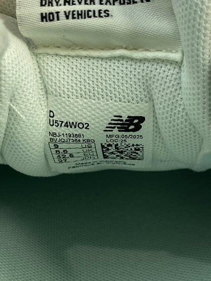 【中古美品】【メンズ】 NEW BALANCE ニューバランス U574WO2 スニーカー メンズ シューズ 靴 スエード メッシュ 163-251208-em-26-min サイズ：27.0cm カラー：BEIGE with OFF WHITE 万代Net店