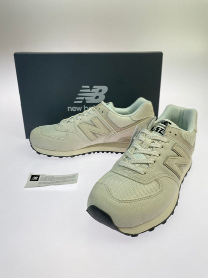 【中古美品】【メンズ】 NEW BALANCE ニューバランス U574OF2 ローカットスニーカー メンズ シューズ 靴 スエード メッシュアッパー 163-251208-em-28-min サイズ：27.0cm カラー：OFF WHITE 万代Net店