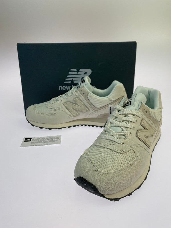 【中古美品】【メンズ】 NEW BALANCE ニューバランス U574OF2 ローカットスニーカー メンズ シューズ 靴 スエード メッシュアッパー 163-251208-em-27-min サイズ：27.0cm カラー：OFF WHITE 万代Net店