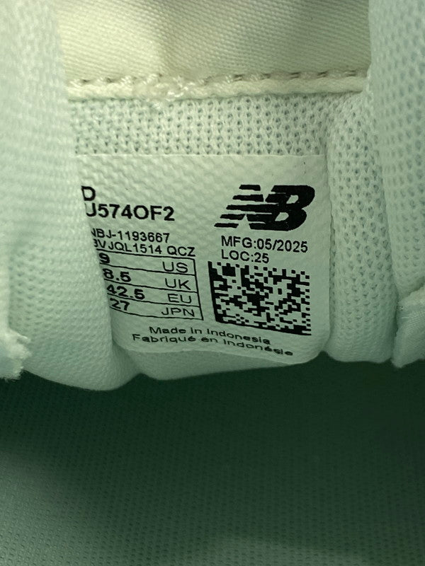 【中古美品】【メンズ】 NEW BALANCE ニューバランス U574OF2 ローカットスニーカー メンズ シューズ 靴 スエード メッシュアッパー 163-251208-em-27-min サイズ：27.0cm カラー：OFF WHITE 万代Net店