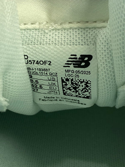 【中古美品】【メンズ】 NEW BALANCE ニューバランス U574OF2 ローカットスニーカー メンズ シューズ 靴 スエード メッシュアッパー 163-251208-em-27-min サイズ：27.0cm カラー：OFF WHITE 万代Net店