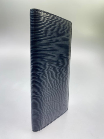 【中古品】【メンズ/レディース】 LOUIS VUITTON ルイ・ヴィトン ポルトフォイユ ブラザ M61816 CA0271 エピ 長財布 ロング ウォレット 179-251208-em-30-min カラー：ブルーマリーヌ（ネイビー） 万代Net店