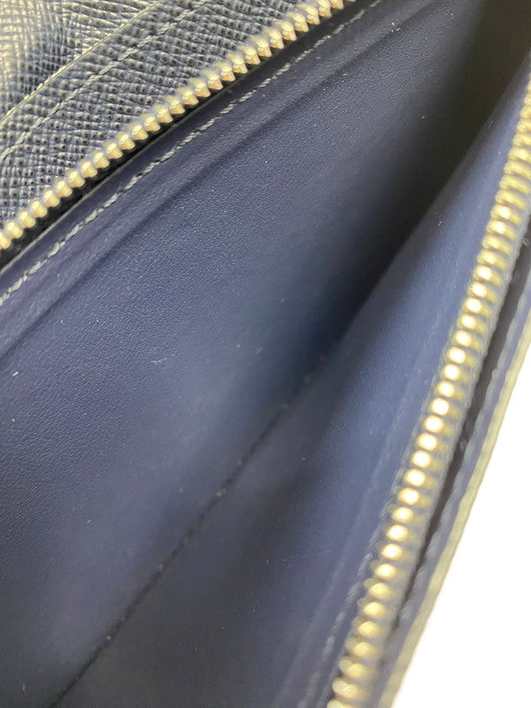 【中古品】【メンズ/レディース】 LOUIS VUITTON ルイ・ヴィトン ポルトフォイユ ブラザ M61816 CA0271 エピ 長財布 ロング ウォレット 179-251208-em-30-min カラー：ブルーマリーヌ（ネイビー） 万代Net店