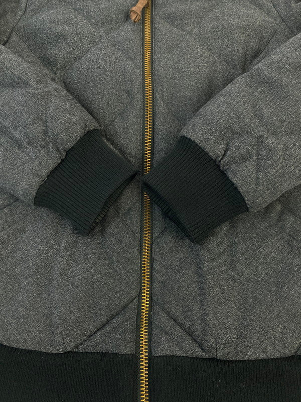 【中古品】【メンズ】 EDDIE BAUER エディーバウアー スカイライナー 日の出タグ復刻 キルティング ダウン ジャケット メンズ アウター 144-251205-em-44-min サイズ：S カラー：グレー 万代Net店