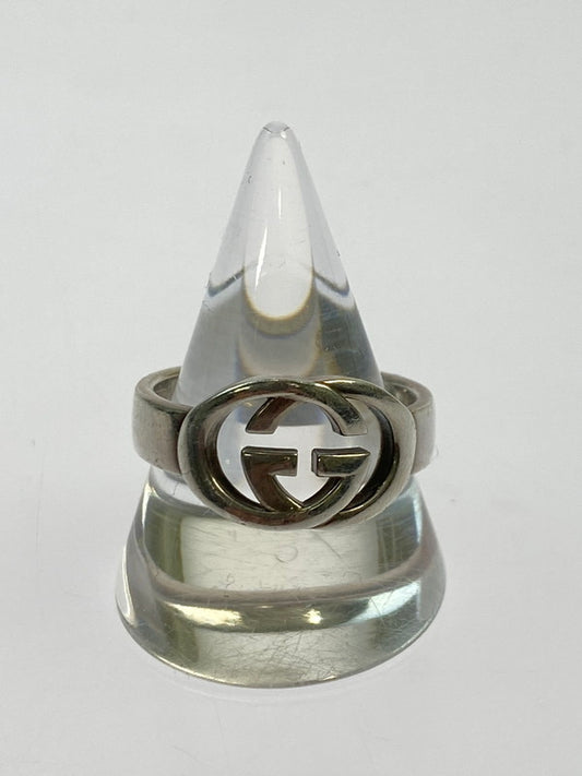 【中古品】【メンズ/レディース】 GUCCI グッチ インターロッキング Gリング 指輪 シルバー 925 182-251208-em-34-min カラー：シルバー 万代Net店