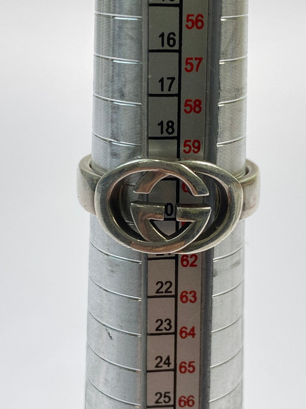 【中古品】【メンズ/レディース】 GUCCI グッチ インターロッキング Gリング 指輪 シルバー 925 182-251208-em-34-min カラー：シルバー 万代Net店