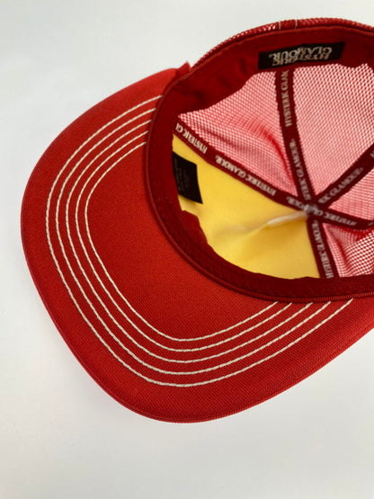 【中古品】【メンズ/レディース】 HYSTERIC GLAMOUR ヒステリックグラマー SPEEDSTER MESH CAP 02221QH05 メッシュ キャップ 帽子 トラッカー 185-251208-em-33-min サイズ：F カラー：レッド 万代Net店