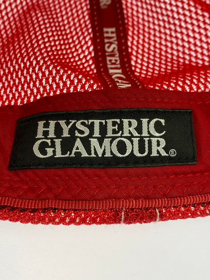 【中古品】【メンズ/レディース】 HYSTERIC GLAMOUR ヒステリックグラマー SPEEDSTER MESH CAP 02221QH05 メッシュ キャップ 帽子 トラッカー 185-251208-em-33-min サイズ：F カラー：レッド 万代Net店
