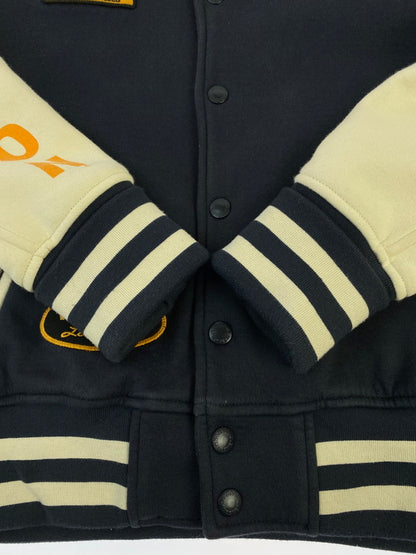 【中古品】【メンズ】 VANSON バンソン スタジャン メンズ アウター スタジアムジャンパー フード欠品 145-251205-em-45-min サイズ：L カラー：ネイビー/ホワイト 万代Net店