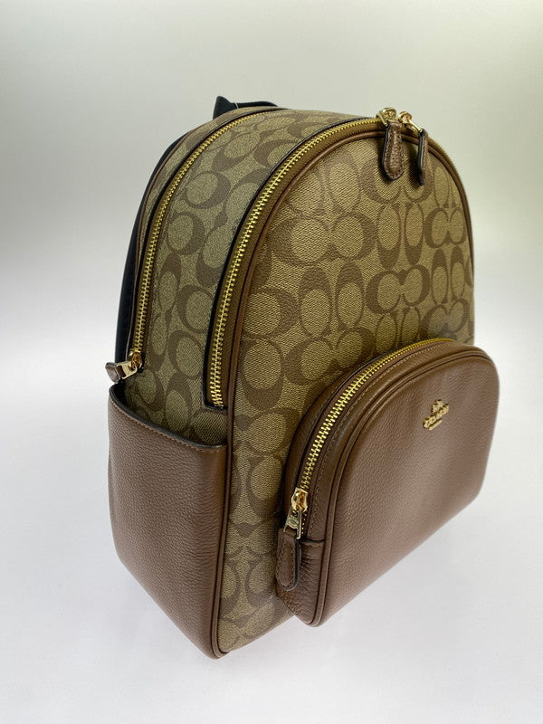 【中古品】【レディース】 GUCCI グッチ シグネチャー コート バックパック 5671 リュックサック レディース カバン 180-251208-em-31-min カラー：ブラウン 万代Net店
