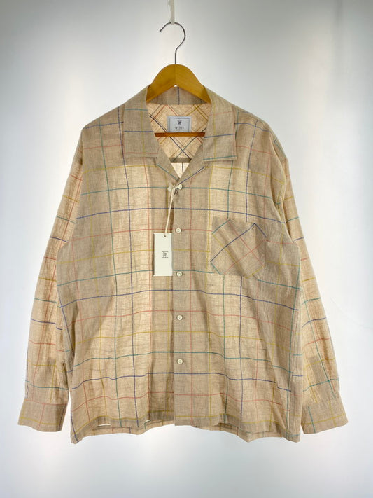 【中古美品】【メンズ】 TUITACI ツイタチ 24SS オーバーサイズ オープンカラーシャツ T24SS-SH09 メンズ トップス 長袖 140-251205-em-39-min サイズ：2 カラー：ベージュ系 万代Net店