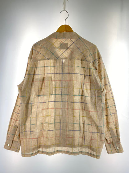 【中古美品】【メンズ】 TUITACI ツイタチ 24SS オーバーサイズ オープンカラーシャツ T24SS-SH09 メンズ トップス 長袖 140-251205-em-39-min サイズ：2 カラー：ベージュ系 万代Net店