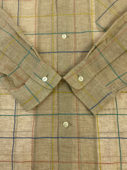 【中古美品】【メンズ】 TUITACI ツイタチ 24SS オーバーサイズ オープンカラーシャツ T24SS-SH09 メンズ トップス 長袖 140-251205-em-39-min サイズ：2 カラー：ベージュ系 万代Net店