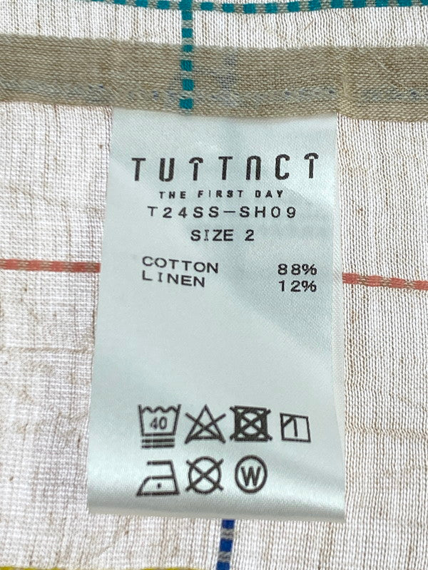 【中古美品】【メンズ】 TUITACI ツイタチ 24SS オーバーサイズ オープンカラーシャツ T24SS-SH09 メンズ トップス 長袖 140-251205-em-39-min サイズ：2 カラー：ベージュ系 万代Net店