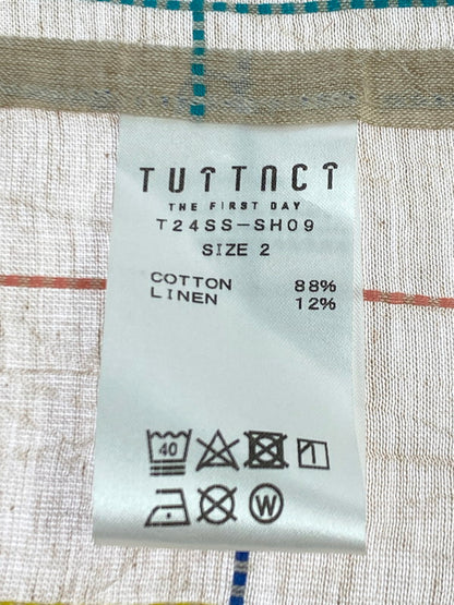 【中古美品】【メンズ】 TUITACI ツイタチ 24SS オーバーサイズ オープンカラーシャツ T24SS-SH09 メンズ トップス 長袖 140-251205-em-39-min サイズ：2 カラー：ベージュ系 万代Net店