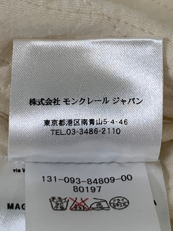 【中古品】【レディース】 MONCLER モンクレール 310938480900 MAGLIA COLLO ALLA COREANA トップス 170-251206-zi-19-min サイズ：XS カラー：アイボリー 万代Net店