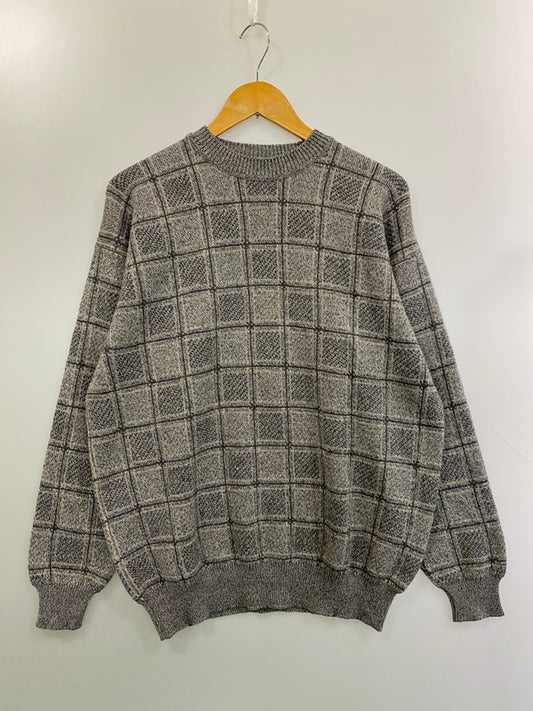 【中古品】【メンズ】 Dunhill ダンヒル 80-90S MERINO WOOL CASHMERE KNIT カシミヤニット トップス 141-251206-zi-02-min サイズ：M カラー：グレー系 万代Net店