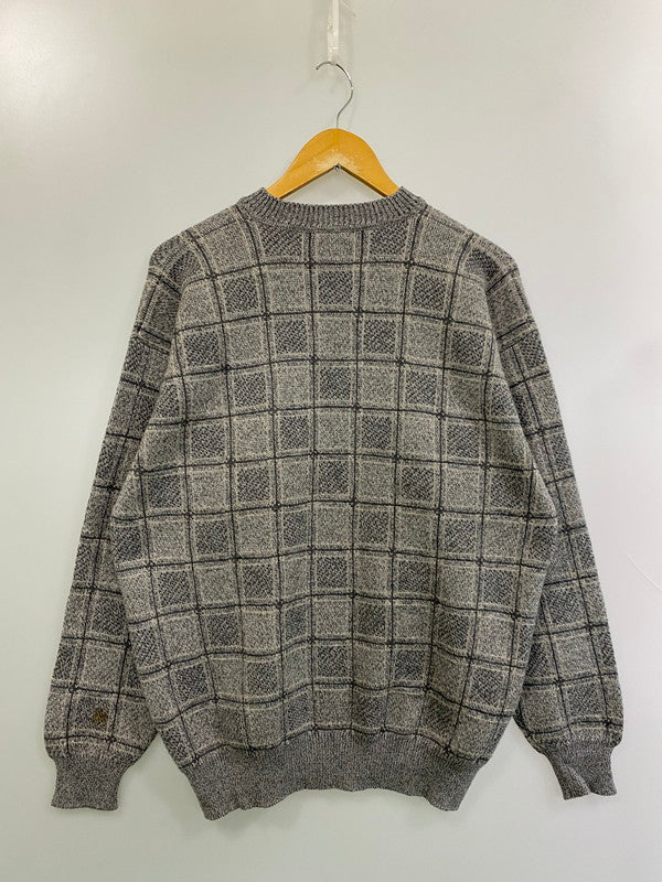 【中古品】【メンズ】 Dunhill ダンヒル 80-90S MERINO WOOL CASHMERE KNIT カシミヤニット トップス 141-251206-zi-02-min サイズ：M カラー：グレー系 万代Net店