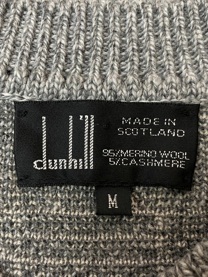 【中古品】【メンズ】 Dunhill ダンヒル 80-90S MERINO WOOL CASHMERE KNIT カシミヤニット トップス 141-251206-zi-02-min サイズ：M カラー：グレー系 万代Net店