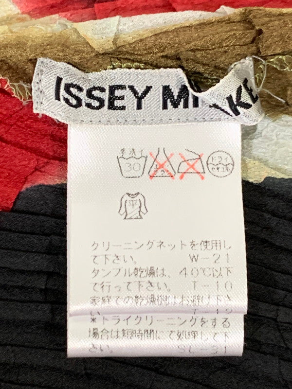 【中古品】【メンズ】 ISSEY MIYAKE イッセイミヤケ IM82-FJ944 サテン プリーツ加工 L S シャツ トップス 140-251206-zi-20-min サイズ：M カラー：マルチカラー 万代Net店