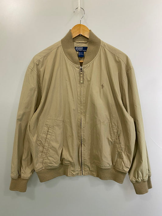 【現状渡し品】【メンズ】 Polo by Ralph Lauren ポロバイラルフローレン SPORTS JACKET スポーツジャケット ライトアウター ブルゾン 146-251210-kk-46-min サイズ：M カラー：ベージュ 万代Net店