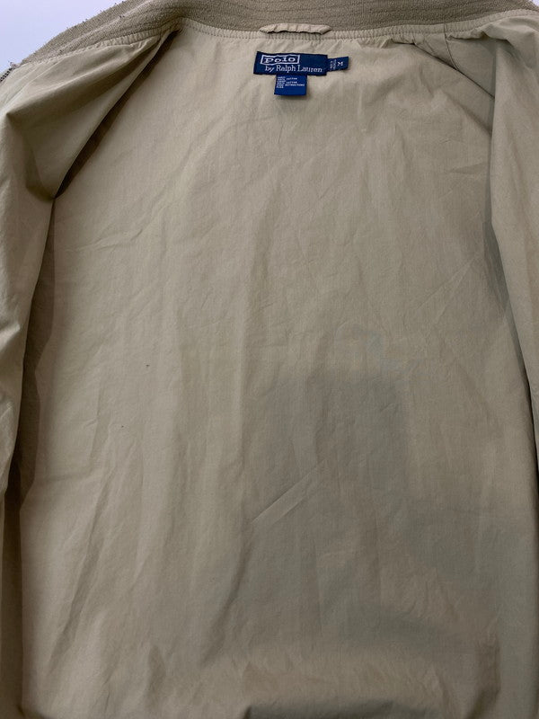 【現状渡し品】【メンズ】 Polo by Ralph Lauren ポロバイラルフローレン SPORTS JACKET スポーツジャケット ライトアウター ブルゾン 146-251210-kk-46-min サイズ：M カラー：ベージュ 万代Net店
