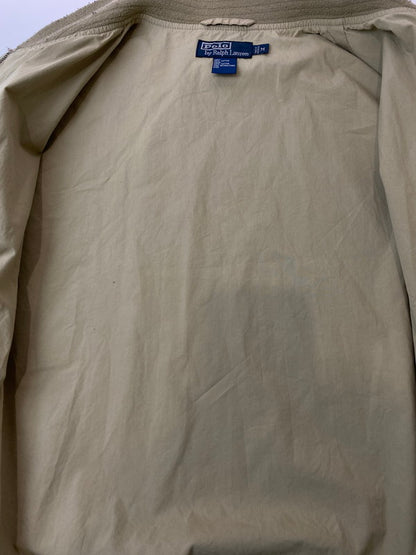 【現状渡し品】【メンズ】 Polo by Ralph Lauren ポロバイラルフローレン SPORTS JACKET スポーツジャケット ライトアウター ブルゾン 146-251210-kk-46-min サイズ：M カラー：ベージュ 万代Net店