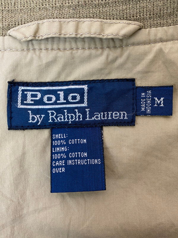 【現状渡し品】【メンズ】 Polo by Ralph Lauren ポロバイラルフローレン SPORTS JACKET スポーツジャケット ライトアウター ブルゾン 146-251210-kk-46-min サイズ：M カラー：ベージュ 万代Net店
