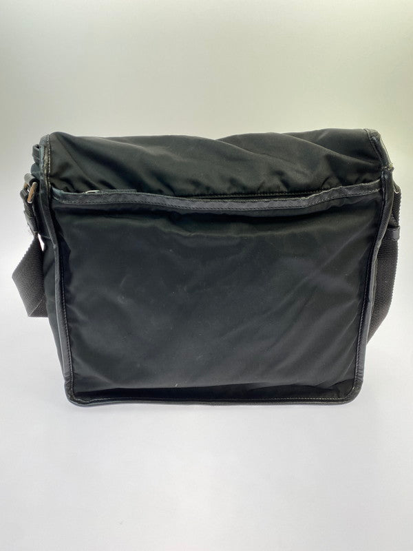 【中古品】【メンズ/レディース】 PRADA プラダ MESSENGERBAG メッセンジャーバッグ ショルダーバッグ カバン 180-251212-yn-02-min カラー：ブラック 万代Net店
