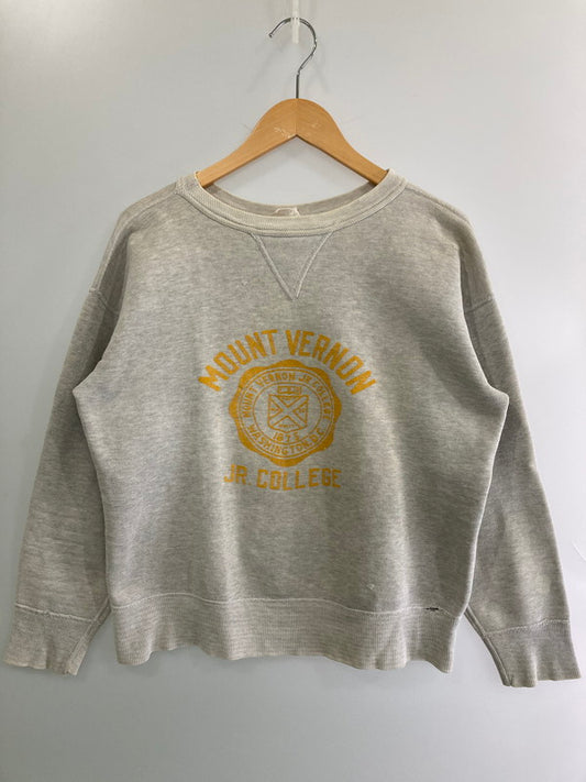 【現状渡し品】【メンズ】 wilson ウィルソン 50's 前V COLLEGE SWEATSHIRT VINTAGE カレッジスウェットシャツ トップス トレーナー ヴィンテージ 146-251207-kk-12-min サイズ：M カラー：グレー 万代Net店