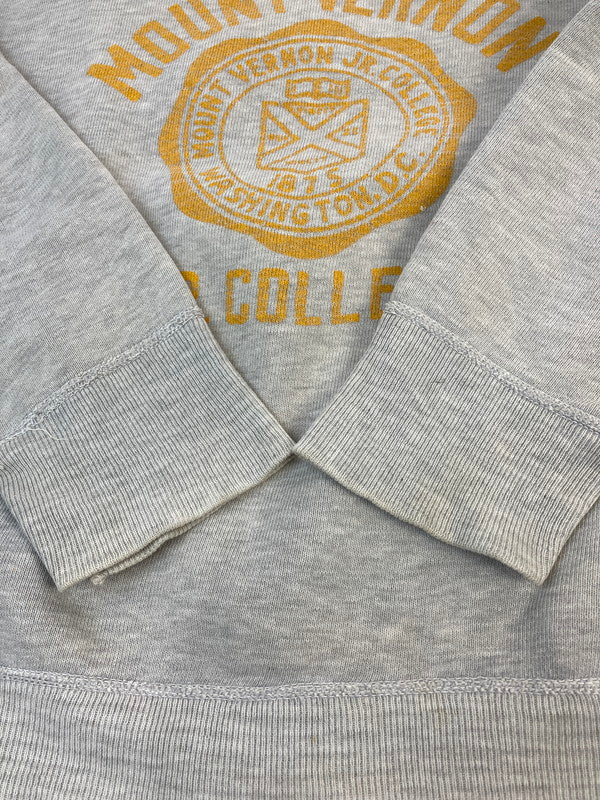 【現状渡し品】【メンズ】 wilson ウィルソン 50's 前V COLLEGE SWEATSHIRT VINTAGE カレッジスウェットシャツ トップス トレーナー ヴィンテージ 146-251207-kk-12-min サイズ：M カラー：グレー 万代Net店