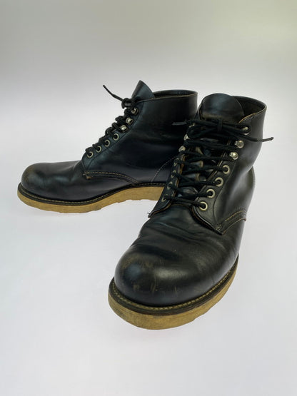 【現状渡し品】【メンズ】 RED WING レッドウィング 90's 8165 6 inch CLASSIC ROUND BOOTS IRISH SETTER 90年代 6インチ クラシック ラウンドブーツ 革靴 164-251209-kk-12-min サイズ：9.5 カラー：ブラック 万代Net店