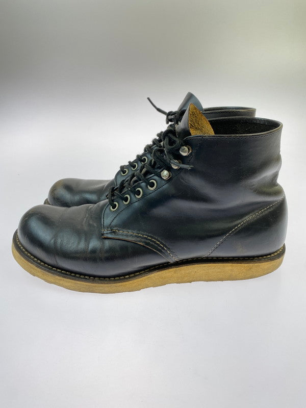 【現状渡し品】【メンズ】 RED WING レッドウィング 90's 8165 6 inch CLASSIC ROUND BOOTS IRISH SETTER 90年代 6インチ クラシック ラウンドブーツ 革靴 164-251209-kk-12-min サイズ：9.5 カラー：ブラック 万代Net店