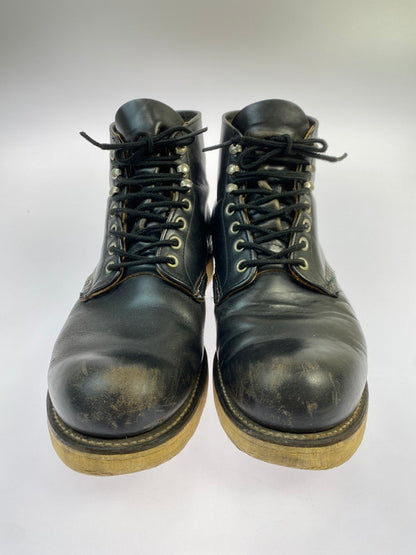 【現状渡し品】【メンズ】 RED WING レッドウィング 90's 8165 6 inch CLASSIC ROUND BOOTS IRISH SETTER 90年代 6インチ クラシック ラウンドブーツ 革靴 164-251209-kk-12-min サイズ：9.5 カラー：ブラック 万代Net店