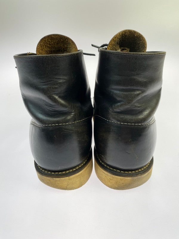 【現状渡し品】【メンズ】 RED WING レッドウィング 90's 8165 6 inch CLASSIC ROUND BOOTS IRISH SETTER 90年代 6インチ クラシック ラウンドブーツ 革靴 164-251209-kk-12-min サイズ：9.5 カラー：ブラック 万代Net店