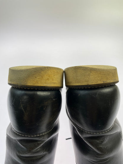 【現状渡し品】【メンズ】 RED WING レッドウィング 90's 8165 6 inch CLASSIC ROUND BOOTS IRISH SETTER 90年代 6インチ クラシック ラウンドブーツ 革靴 164-251209-kk-12-min サイズ：9.5 カラー：ブラック 万代Net店