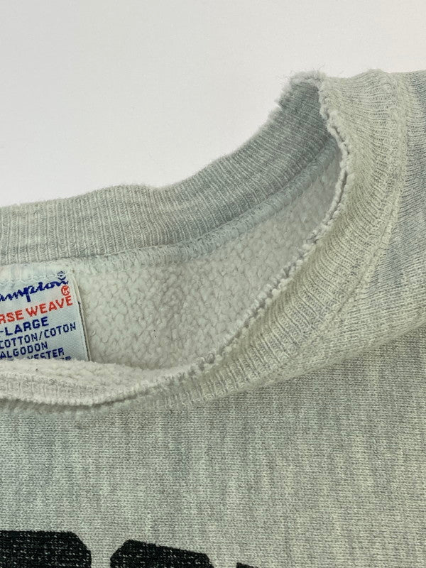 【現状渡し品】【メンズ】 Champion チャンピオン 90's REVERSE WEAVE COLLEGE PRINT SWEATSHIRT 90年代 リバースウィーブ カレッジプリント スウェットシャツ トップス トレーナー 4段プリント 146-251207-kk-13-min サイズ：XL カラー：グレー 万代Net店