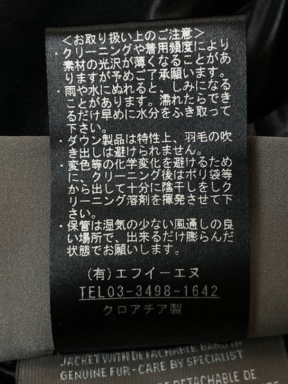 【中古品】【レディース】 DUVETICA デュベティカ KAPPA FOOD DOWN COAT D.037.00.MFG-1057R カッパ フード ダウンコート アウター ジャケット 168-251210-kk-48-min サイズ：40 カラー：モスグリーン 万代Net店
