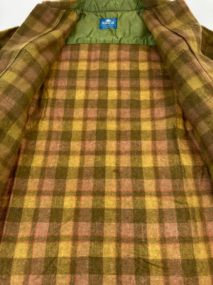 【中古品】【メンズ】 MONTBLANC モンブラン 50-60's L/S WOOL CHECK SHIRT VINTAGE 50-60年代 ロングスリーブ ウールチェックシャツ 長袖 トップス ヴィンテージ 146-251207-kk-11-min サイズ：L カラー：ブラウン 万代Net店
