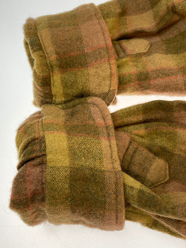 【中古品】【メンズ】 MONTBLANC モンブラン 50-60's L/S WOOL CHECK SHIRT VINTAGE 50-60年代 ロングスリーブ ウールチェックシャツ 長袖 トップス ヴィンテージ 146-251207-kk-11-min サイズ：L カラー：ブラウン 万代Net店