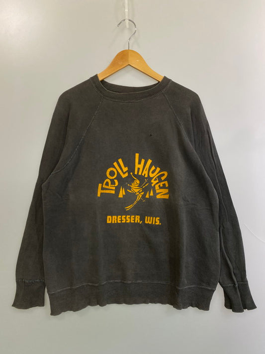 【現状渡し品】【メンズ】 UNKNOWN VINTAGE 60's PRINT SWEATSHIRT ヴィンテージ 60年代 プリント スウェットシャツ トップス トレーナー 146-251210-kk-40-min サイズ：表記なし 下記参照 カラー：チャコール 万代Net店