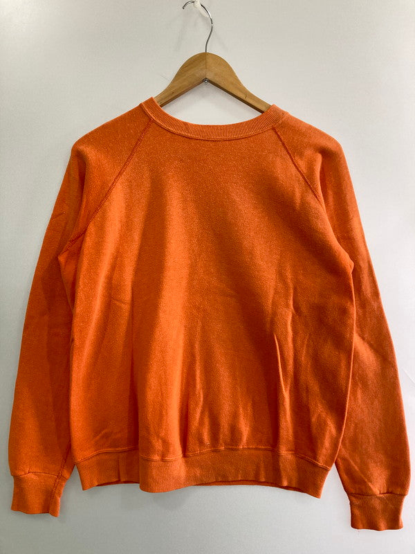【現状渡し品】【メンズ】 ARTEX アルテックス 60's FLOCKY PRINT SWEAT SHIRT VINTAGE 60年代 フロッキープリント スウェットシャツ トップス トレーナー ヴィンテージ 146-251207-kk-15-min サイズ：L カラー：オレンジ 万代Net店