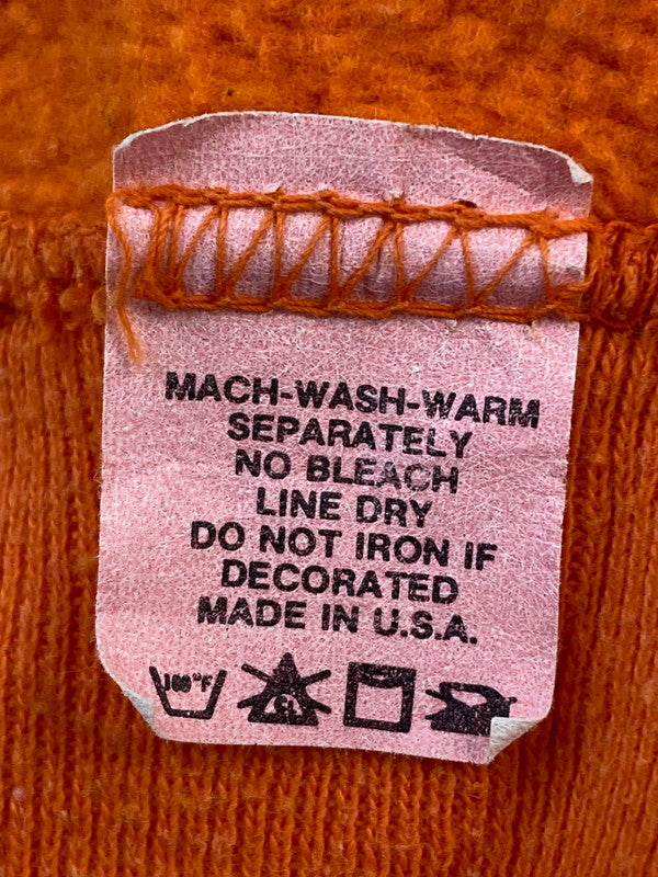 【現状渡し品】【メンズ】 ARTEX アルテックス 60's FLOCKY PRINT SWEAT SHIRT VINTAGE 60年代 フロッキープリント スウェットシャツ トップス トレーナー ヴィンテージ 146-251207-kk-15-min サイズ：L カラー：オレンジ 万代Net店